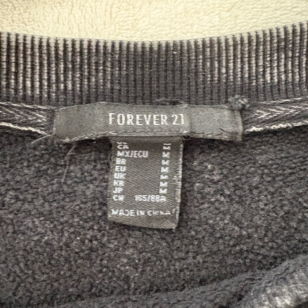 Forever 21 Charcoal Graphic Sweatshirt - Picture 2 of 4
